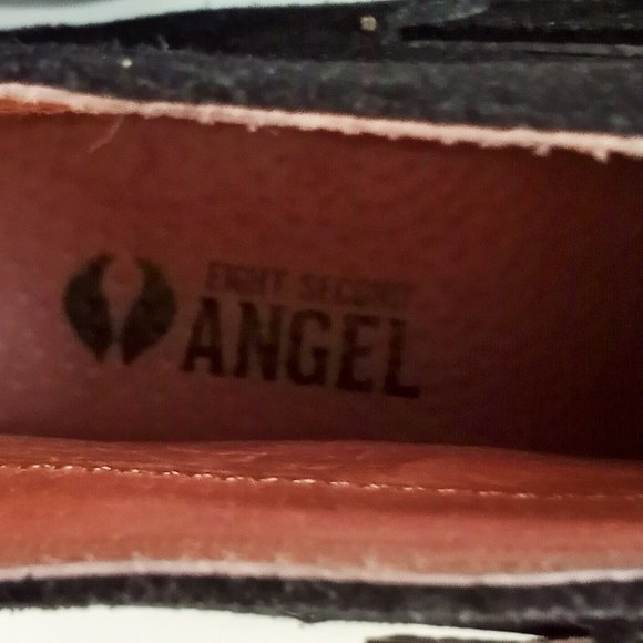 Black Suede and Leather Inside Ankle Boots NEW Size 8 - Picture 4 of 7